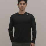 Apartment.b 男子公寓|WaveFlex|武士浪紋訓練長袖 純粹黑