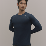 WaveFlex|武士浪紋訓練長袖 深海藍