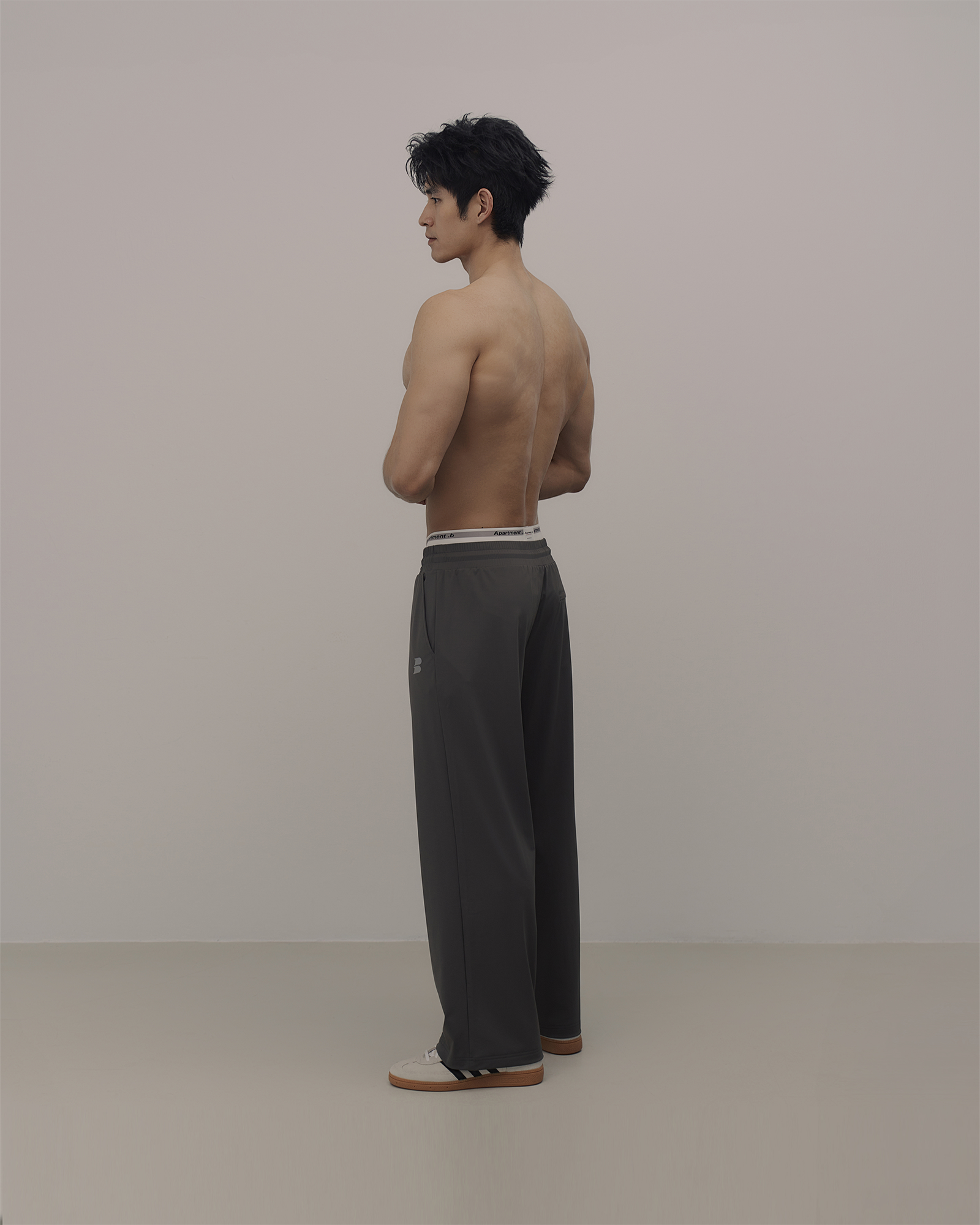 MeshFlex|Stretch Training Straight Trousers - Iron Gray