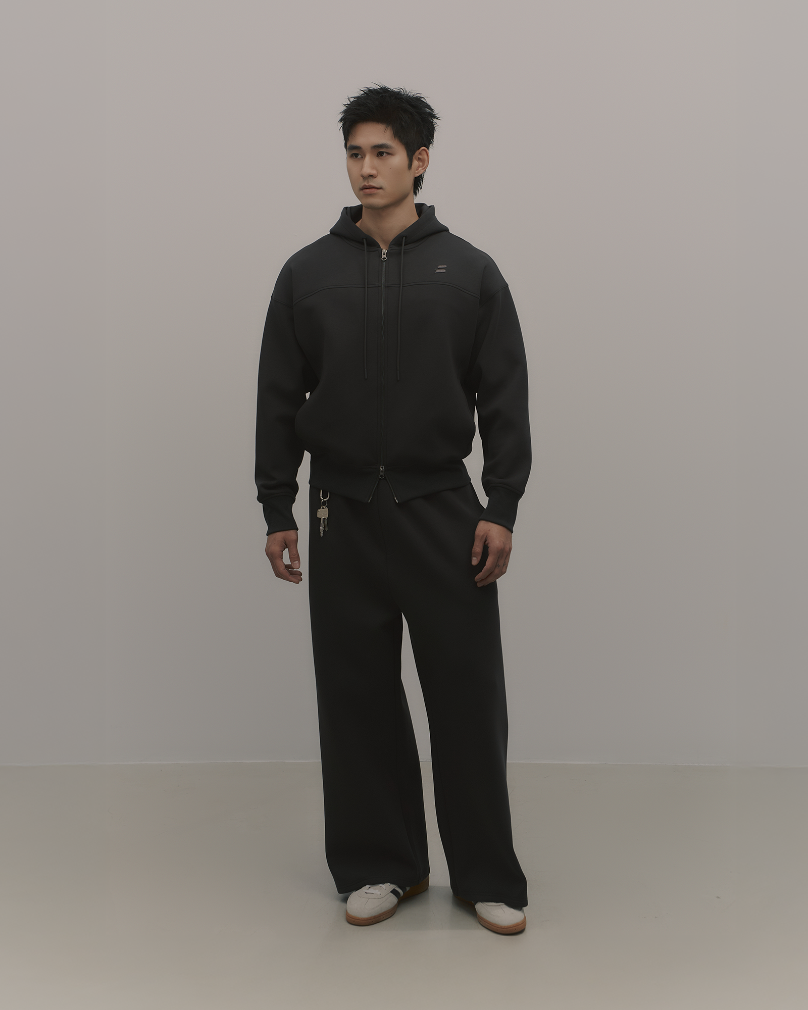 Apartment.b 男子公寓|AirCotton|太空寬版連帽外套 墨石灰