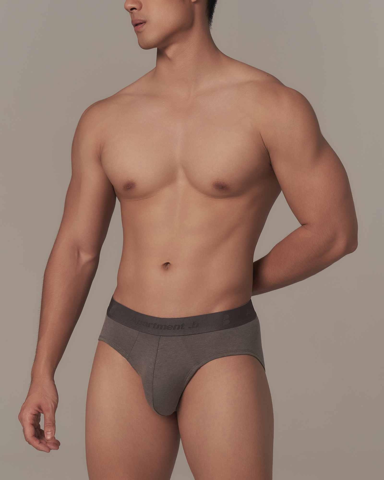 Apartment.b 男子公寓|Canvas 內著系列|Y版三角褲 麻灰
