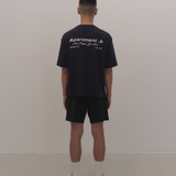 SilkyCotton|寬版T恤 公寓成員 海軍藍