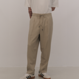 Flexura|日常寬鬆休閒褲 淡卡其