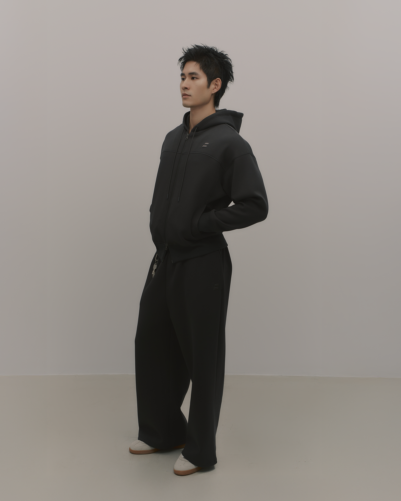 Apartment.b 男子公寓|AirCotton|太空寬版連帽外套 墨石灰