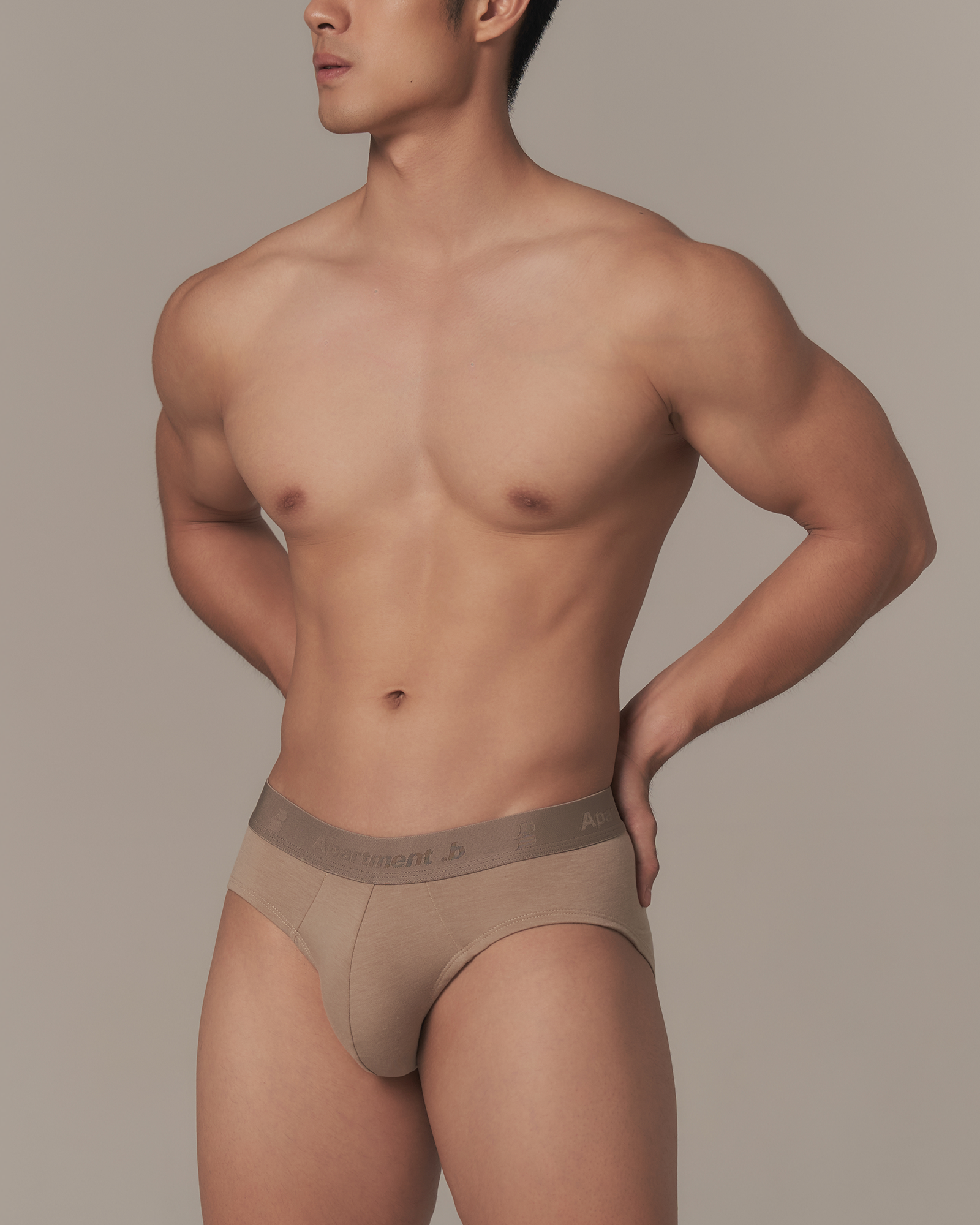 Apartment.b 男子公寓|Canvas 內著系列|Y版三角褲 麻卡其
