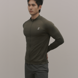 Apartment.b 男子公寓|GentleFlow|修身訓練外套 橄欖綠