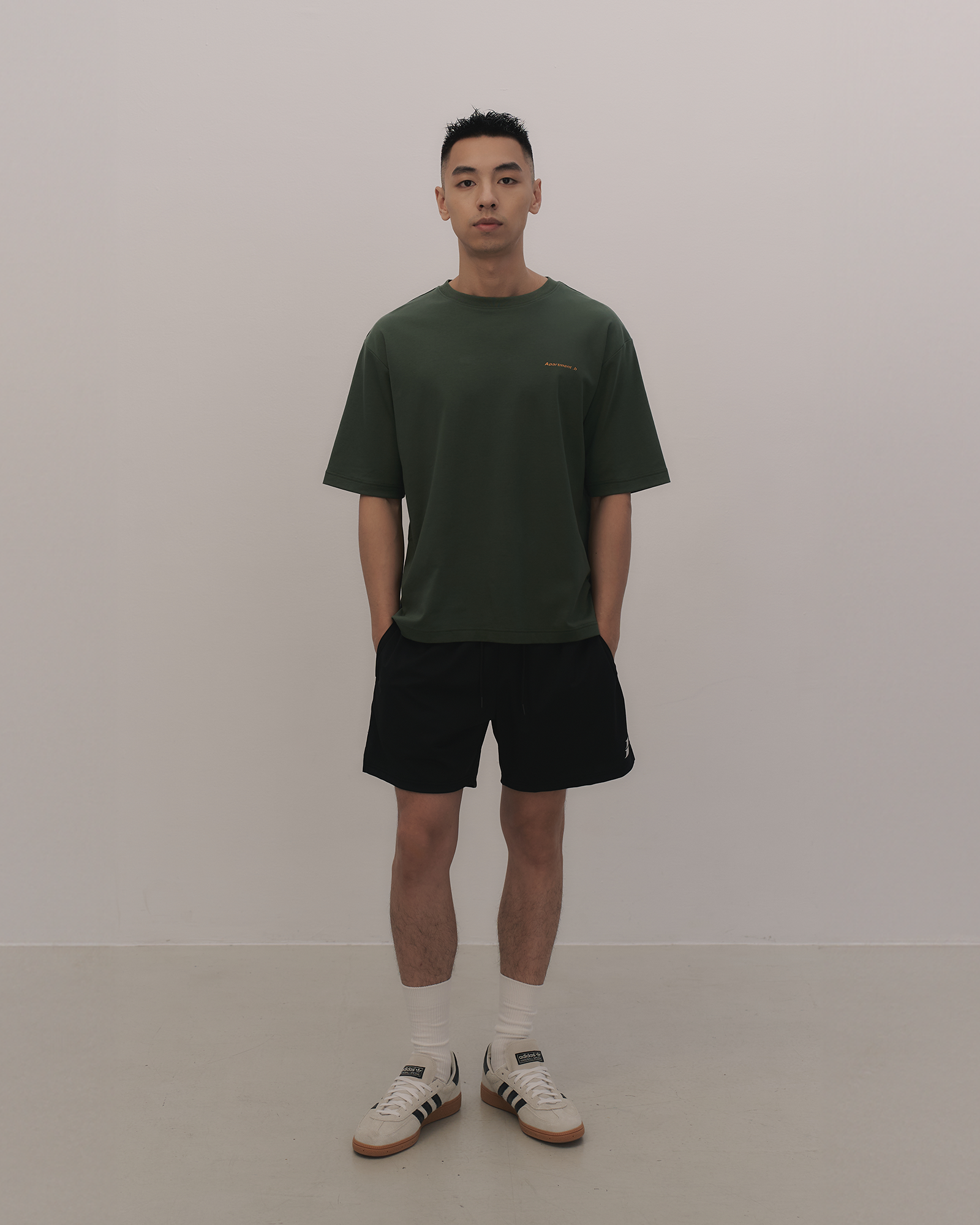 SilkyCotton|寬版T恤 公寓成員 梧桐綠