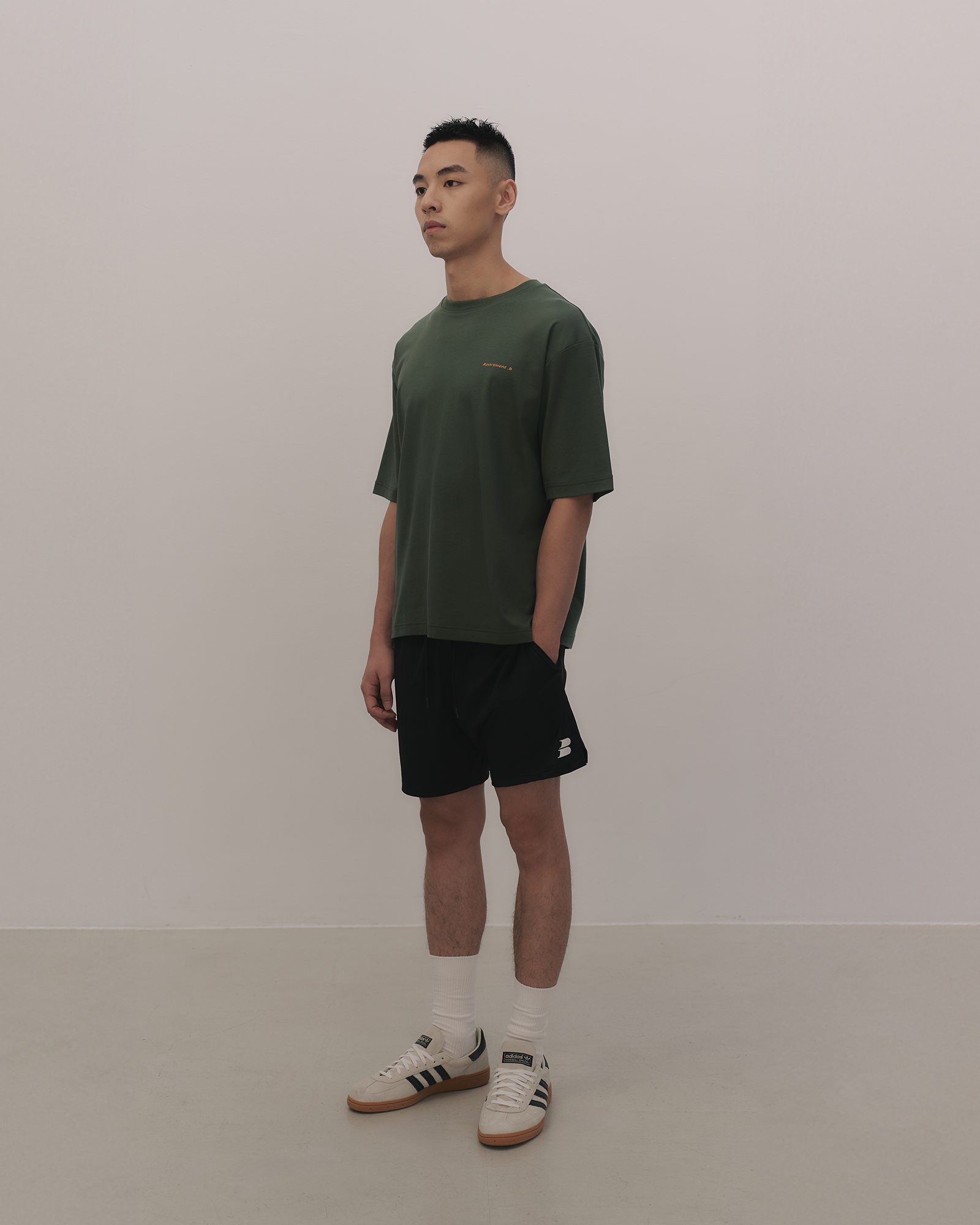 SilkyCotton|寬版T恤 公寓成員 梧桐綠
