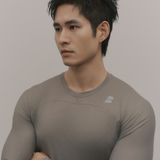 WaveFlex|武士浪紋訓練長袖 風暴灰