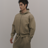 AirCotton|太空寬版連帽外套 松灰綠