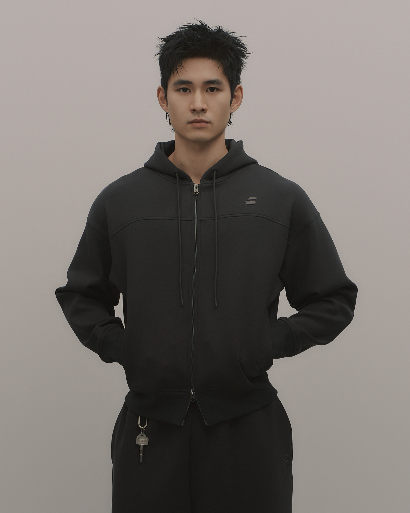 Apartment.b 男子公寓|AirCotton|太空寬版連帽外套 墨石灰
