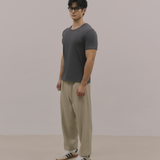 InvisiDry Dual｜藏汗雙面 修身圓領短袖 霧鐵灰