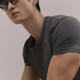 InvisiDry Dual｜藏汗雙面 修身圓領短袖 霧鐵灰