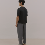 InvisiDry Dual｜藏汗雙面 寬版圓領短袖 純粹黑