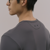 InvisiDry Dual｜藏汗雙面 修身圓領短袖 霧鐵灰