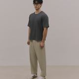 InvisiDry Dual｜藏汗雙面 寬版圓領短袖 霧鐵灰