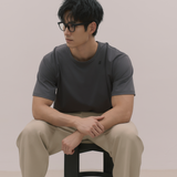 InvisiDry Dual｜藏汗雙面 寬版圓領短袖 霧鐵灰