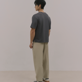 InvisiDry Dual｜藏汗雙面 寬版圓領短袖 霧鐵灰