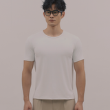 InvisiDry Dual｜藏汗雙面 修身圓領短袖 純粹白