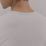 InvisiDry Dual｜藏汗雙面 修身圓領短袖 純粹白