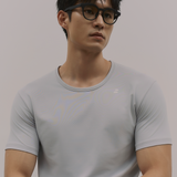 InvisiDry Dual｜藏汗雙面 修身圓領短袖 冰河藍