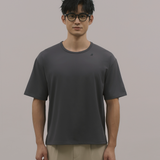 InvisiDry Dual｜藏汗雙面 寬版圓領短袖 霧鐵灰