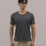 InvisiDry Dual｜藏汗雙面 修身圓領短袖 霧鐵灰