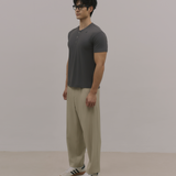 InvisiDry Waffle｜藏汗華夫 修身亨利短袖 霧鐵灰