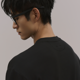 InvisiDry Waffle｜藏汗華夫 寬版亨利短袖 純粹黑