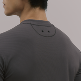 InvisiDry Waffle｜藏汗華夫 修身亨利短袖 霧鐵灰