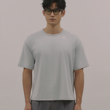 InvisiDry Dual｜藏汗雙面 寬版圓領短袖 冰河藍