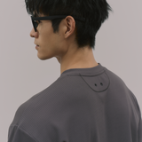 InvisiDry Waffle｜藏汗華夫 寬版亨利短袖 霧鐵灰