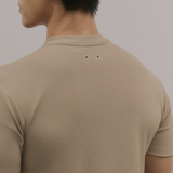 InvisiDry Waffle｜藏汗華夫 修身亨利短袖 拿鐵棕