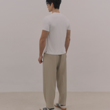 InvisiDry Waffle｜藏汗華夫 修身亨利短袖 純粹白