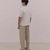 InvisiDry Waffle｜藏汗華夫 寬版亨利短袖 純粹白