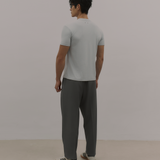 InvisiDry Waffle｜藏汗華夫 修身亨利短袖 冰河藍