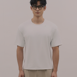 InvisiDry Dual｜藏汗雙面 寬版圓領短袖 純粹白