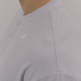 InvisiDry Waffle｜藏汗華夫 寬版亨利短袖 冰河藍