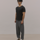 InvisiDry Dual｜藏汗雙面 修身圓領短袖 純粹黑