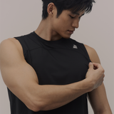AirTouch｜武士訓練寬肩背心 純粹黑