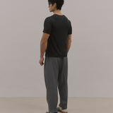 InvisiDry Dual｜藏汗雙面 修身圓領短袖 純粹黑