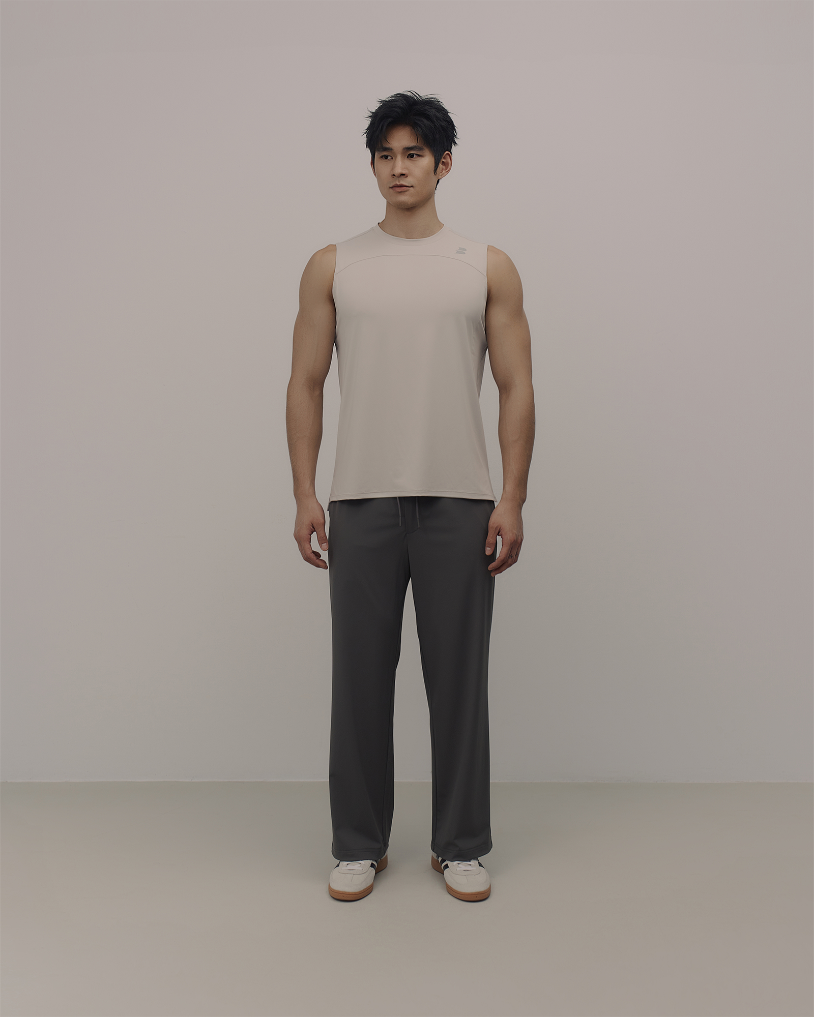 MeshFlex｜Stretch Training Straight Trousers - Iron Gray